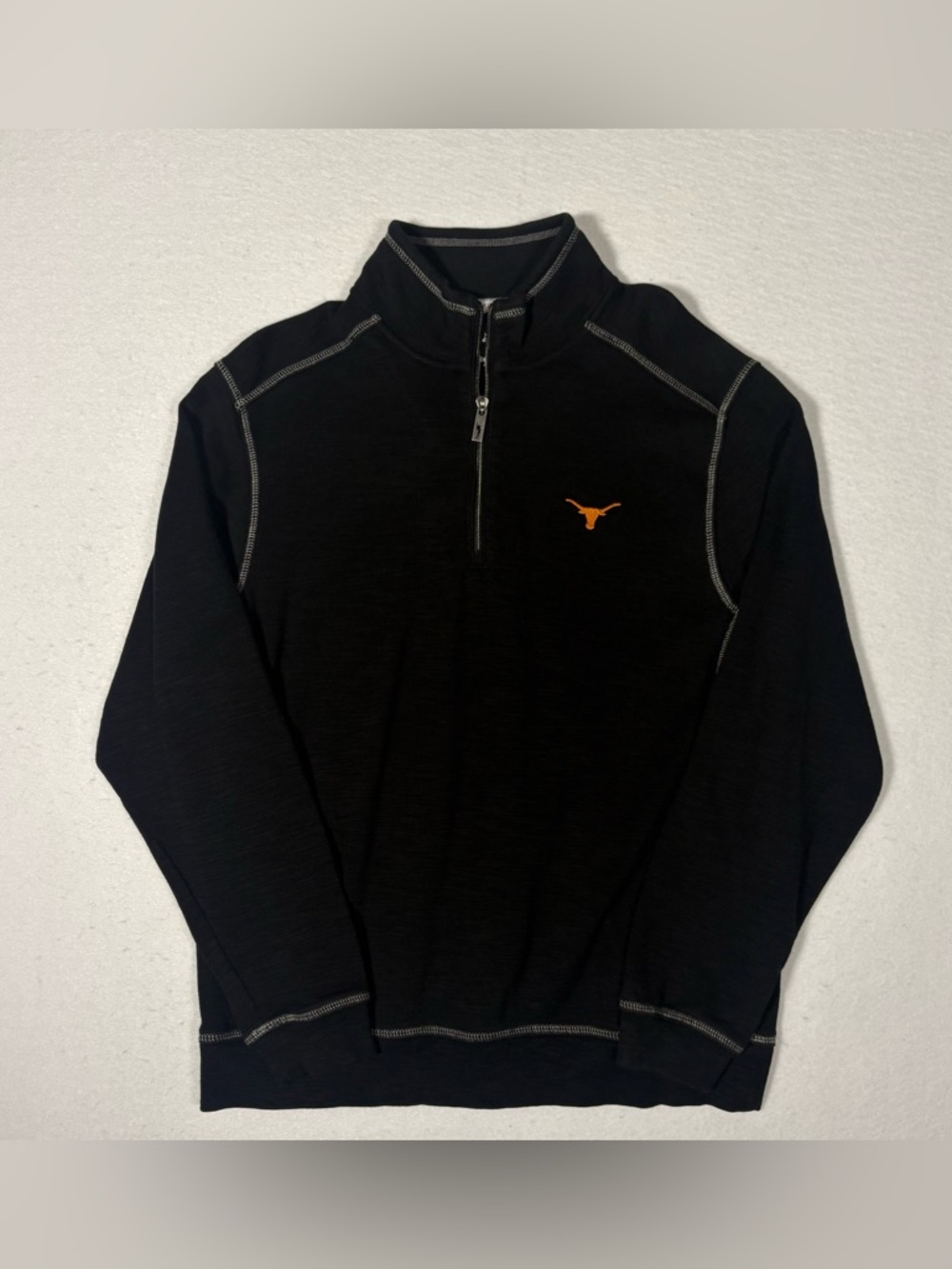 Tommy Bahama Men'sTexas Longhorns Mens Black Quarter Zip Pullover Medium #T0149